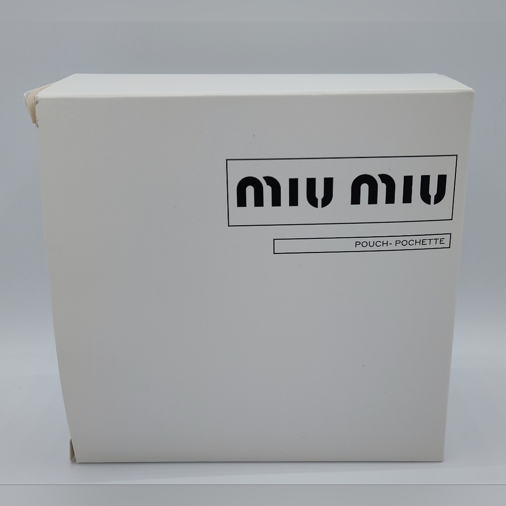 Miu Miu Pink Velvet Chain Pouch Pochette Parfums Gift New In Box - Picture 5 of 7